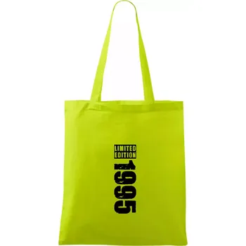 Limited edition 1995 pruh - Taška bavlněná - 42 x 38 cm ( Limetková )