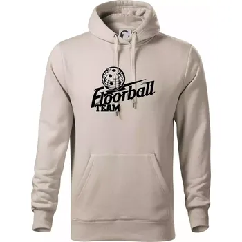 Pánská mikina Florbal team - Mikina pánská Cape s kapucí - XL ( Ledově šedá )