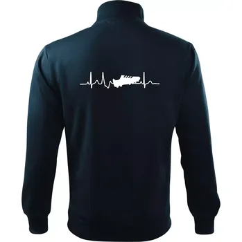 Pánská mikina Ekg fotbal kopačka - Mikina bez kapuce Adventure - M ( Námořní modrá (velmi tmavá - téměř černá) )