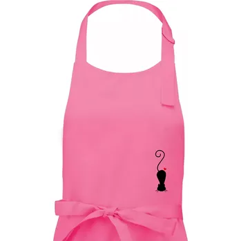 Kuchyňská zástěra Zamilovaná kočka ležící - Pánská zástěra na vaření - Univerzální velikost ( Růžová )