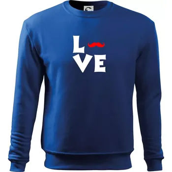 Chlapecké tričko Love mustache - Mikina Essential dětská - 146 cm/10 let ( Královská modrá )