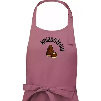 Kuchyňská zástěra Hnízdožrout - Dámská zástěra na vaření - Univerzální velikost ( Starorůžová )