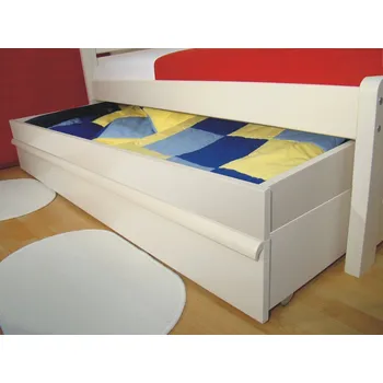 bílý senior úložný prostor z masivu DOREMI SENIOR 1/1 (vysoký úložný prostor masiv pod senior postel)