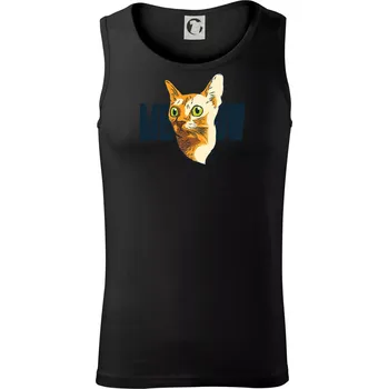 Pánské termoprádlo Kočka meow - Tílko pánské Core - XL ( Černá )