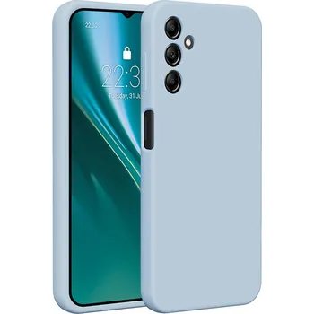 Pouzdro na mobilní telefon Silikonový kryt Etteri pro Samsung Galaxy A14 světle modrý