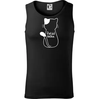 Pánské termoprádlo Pořád kočka - Tílko pánské Core - M ( Černá )