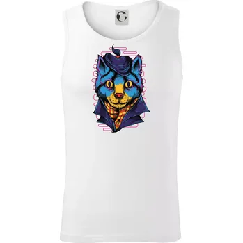 Kocour sympaťák - Tílko pánské Core - S ( Bílá )