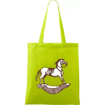 Houpací kůň - Taška bavlněná - 42 x 38 cm ( Limetková )
