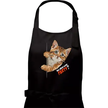 Kuchyňská zástěra Řekl někdo slovo party - Pánská zástěra na vaření - Univerzální velikost ( Černá )