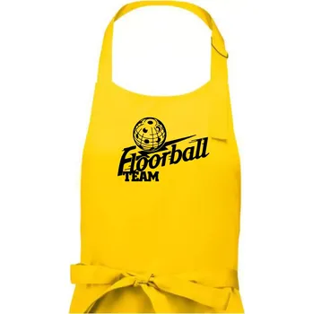 Kuchyňská zástěra Florbal team - Pánská zástěra na vaření - Univerzální velikost ( Žlutá )