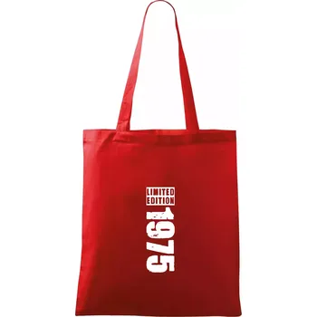 Nákupní taška Limited edition 1975 pruh - Taška bavlněná - 42 x 38 cm ( Červená )