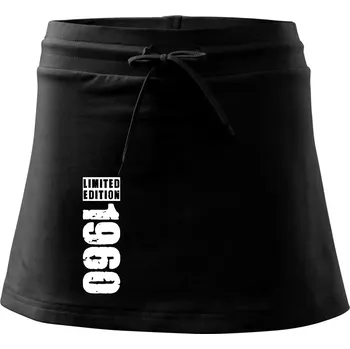 Dámská sukně Limited edition 1960 pruh - Sportovní sukně - two in one - L ( Černá )