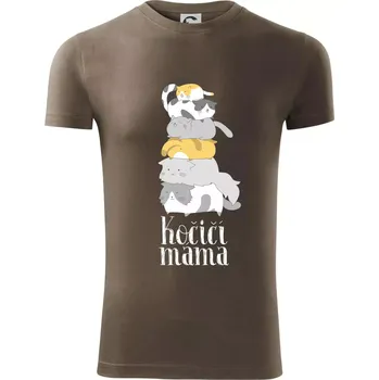 Pánské oblečení Kočičí máma - Viper FIT - Pánské zůžené tričko - 3XL ( Army )