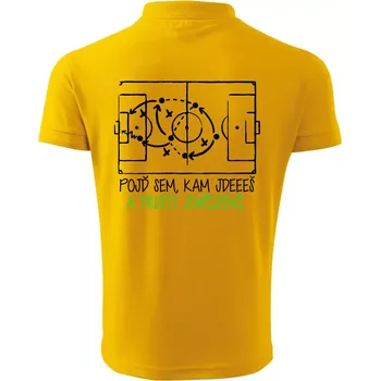 Pánská košile Pojď sem, kam jdeš a trefit zařízení - Polokošile pánská Pique Polo 203 - 5XL ( Žlutá )