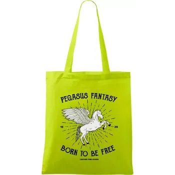 Pegasus fantasy - Taška bavlněná - 42 x 38 cm ( Limetková )