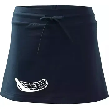 Dámská sukně Florbalová čepel - Sportovní sukně - two in one - M ( Námořní modrá (velmi tmavá - téměř černá) )