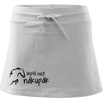 Dámské oblečení Lepší než nákupák - Sportovní sukně - two in one - M ( Bílá )