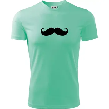 Pánské oblečení Mustache - knírek - Pánské triko Fantasy sportovní (dresovina) - XL ( Mátová )