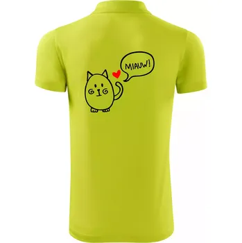 Pánská košile Tlustá kočka - Polokošile Victory sportovní (dresovina) - XL ( Limetková )