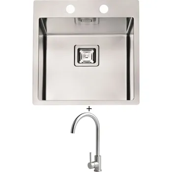 Nerezový dřez Nerezový dřez SET Alveus STYLUX 10 FS nerez + Alveus VIOLA nerez