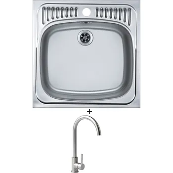 Nerezový dřez Nerezový dřez SET Alveus BASIC 130 nerez + Alveus VIOLA nerez