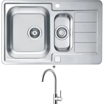 Nerezový dřez Nerezový dřez SET Alveus LINE 70 MAXIM nerez + Alveus ROXA chrom