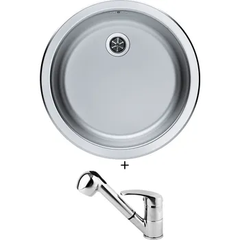 Nerezový dřez Nerezový dřez SET Alveus FORM 10 tkaná struktura + Alveus OAZA chrom