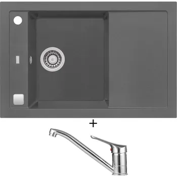 Granitový dřez Granitový dřez SET Alveus FORMIC 30 steel 04 + Alveus RIVIERA X chrom