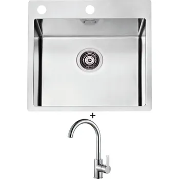 Nerezový dřez Nerezový dřez SET Alveus PURE 30 nerez + Alveus TONIA chrom