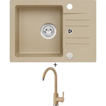 Granitový dřez Granitový dřez SET Alveus CORTINA 40 beige 55 + Alveus TONIA beige 55