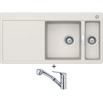 Granitový dřez Granitový dřez SET Teka GLORIA 60 B-TG alabastr + Teka MTP 978 CR chrom