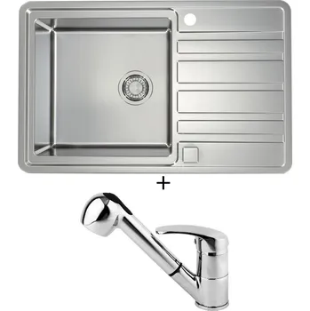 Nerezový dřez Nerezový dřez SET Alveus RANDO 30 nerez + Alveus OAZA chrom