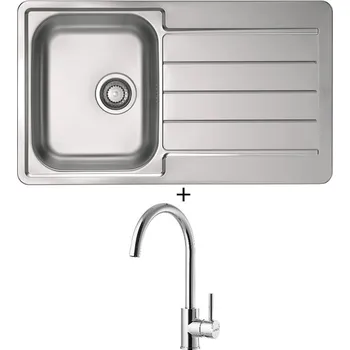 Nerezový dřez Nerezový dřez SET Alveus LINE 20 nerez + Alveus ROXA chrom