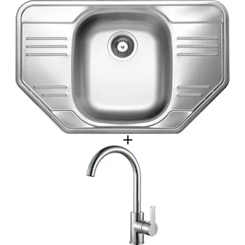 Nerezový dřez Nerezový dřez SET Alveus ALLUX 30 nerez + Alveus TONIA chrom