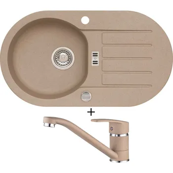 Granitový dřez Granitový dřez SET Alveus NIAGARA 40 beige 55 + Alveus NINA beige 55