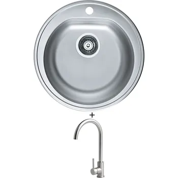 Nerezový dřez Nerezový dřez SET Alveus FORM 30/185 tkaná struktura + Alveus VIOLA nerez