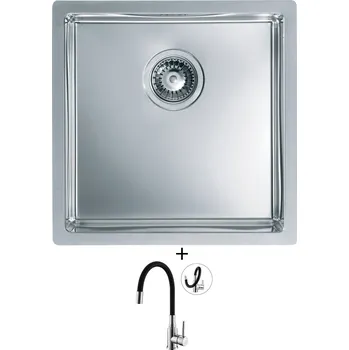 Nerezový dřez Nerezový dřez SET Alveus Quadrix 30 nerez + Alveus MINTAS chrom/černá