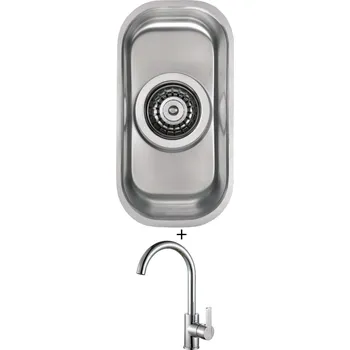 Dřez pod desku SET Alveus VARIANT 110 nerez + Alveus TONIA chrom