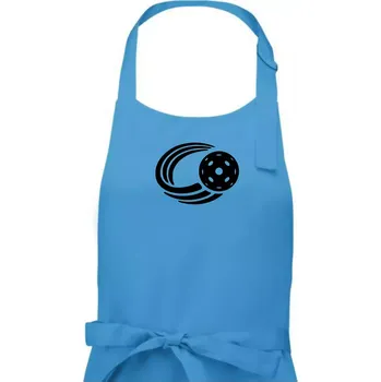 Kuchyňská zástěra Florbal míček - Pánská zástěra na vaření - Univerzální velikost ( Světlý tyrkys )