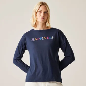 Dámské tričko Regatta Dámské triko dlouhý rukáv Carlene RWT286 tm. modrá Velikost: 36