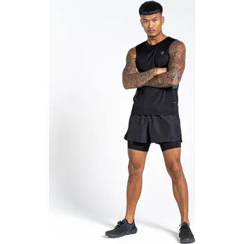 Pánské kraťasy Dare2b Pánské sportovní kraťasy Recreate II 2v1 DMJ511 černá Velikost: XL