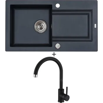 Granitový dřez Granitový dřez SET Alveus FALCON 30 black 91 + Alveus TONIA black 91