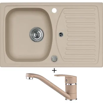 Granitový dřez Granitový dřez SET Alveus RECORD 30 beige 55 + Alveus NINA beige 55