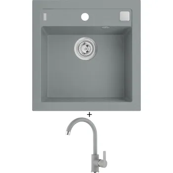Granitový dřez Granitový dřez SET Alveus FORMIC 20 beton 81 + Alveus TONIA beton 81
