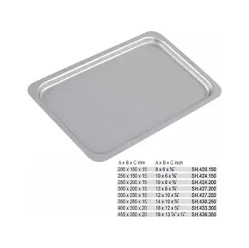 Tácek nerez 450 x 350 x 20mm