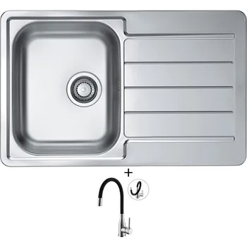 Nerezový dřez Nerezový dřez SET Alveus LINE MAX 80 nerez + Alveus MINTAS chrom/černá