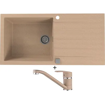 Granitový dřez Granitový dřez SET Alveus CADIT 50 beige 55 + Alveus NINA beige 55