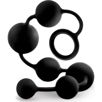 Anální kuličky Blush Anal Adventures Silikonový Černá (Ø 3,8 cm)