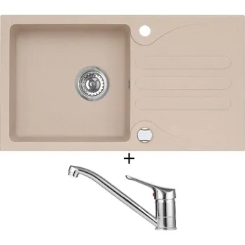 Granitový dřez Granitový dřez SET Alveus GALAPAGOS 30 beige 55 + Alveus RIVIERA X chrom