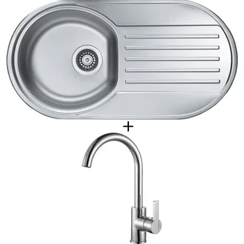 Nerezový dřez Nerezový dřez SET Alveus FORM 40 nerez + Alveus TONIA chrom